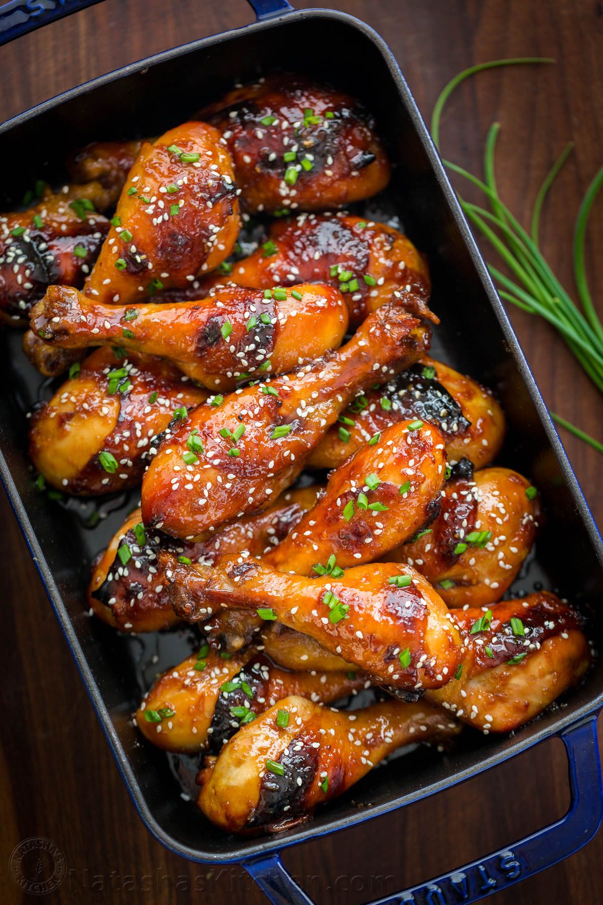 Baked Honey Glazed Chicken Drumsticks