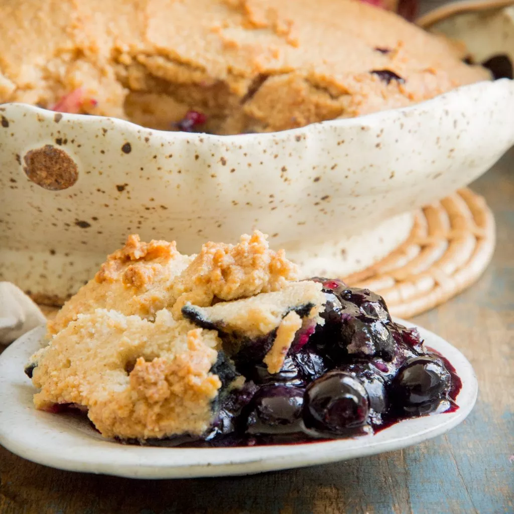 Low-Carb Old Fashioned Blueberry Cobbler