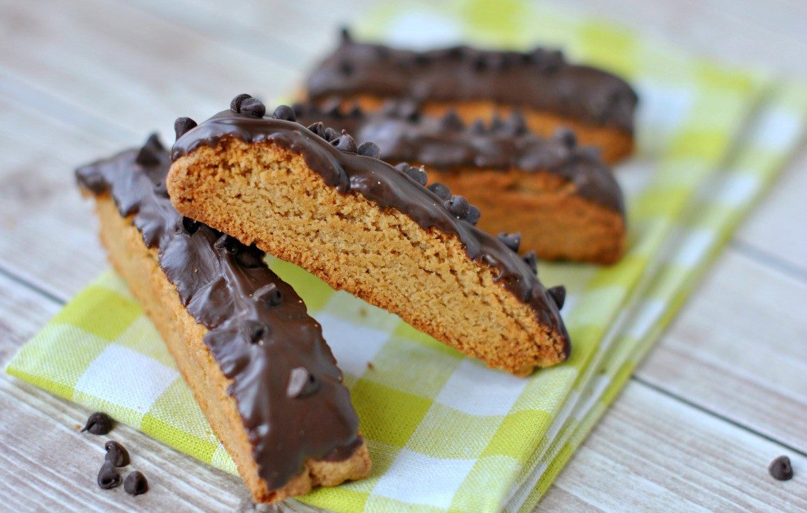 Chocolate Peanut Butter Biscotti