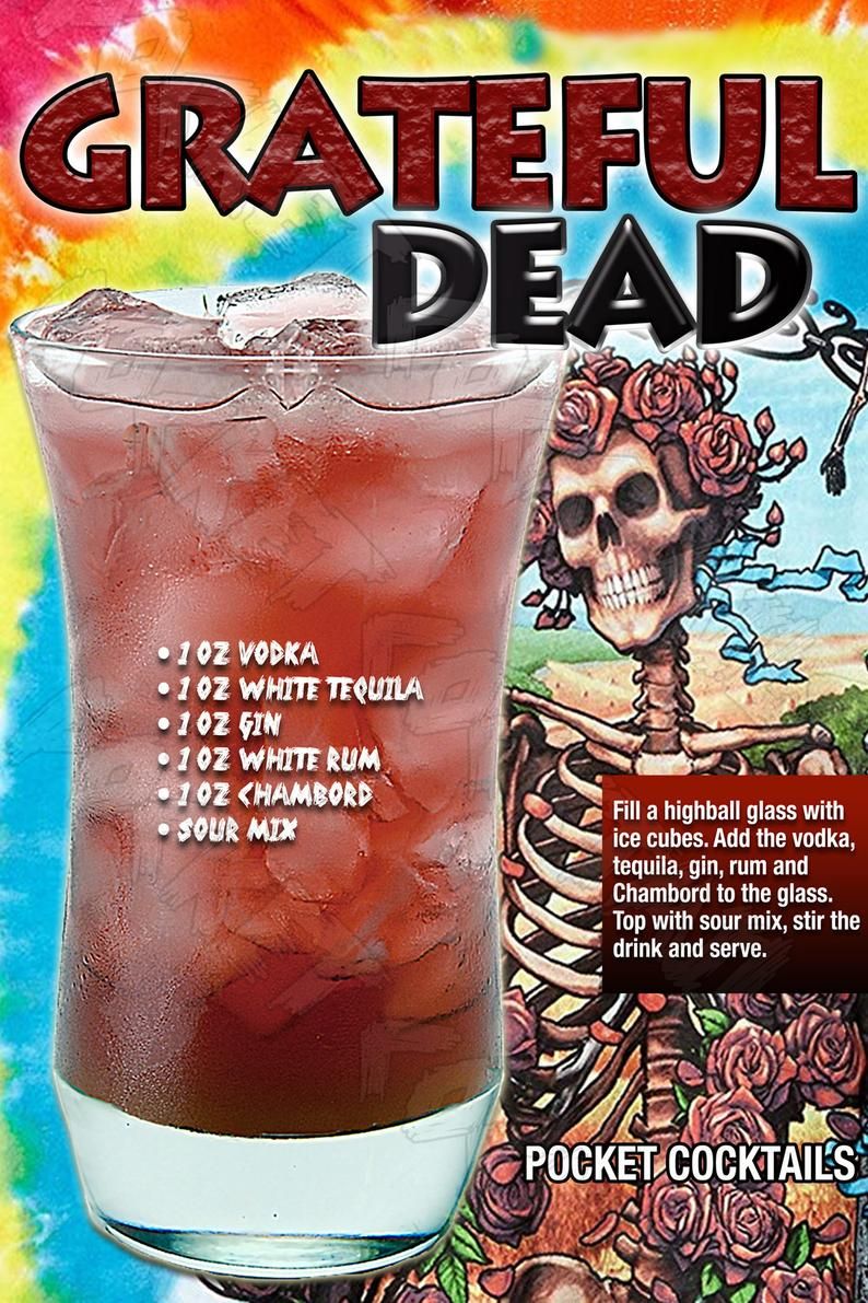 Grateful Dead Cocktail Masterpiece Poster