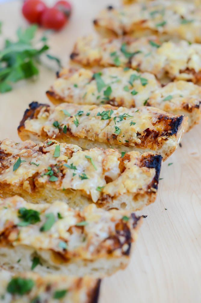 Cheesy BBQ Garlic Bread