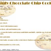 Minty Chocolate Chip Cookies