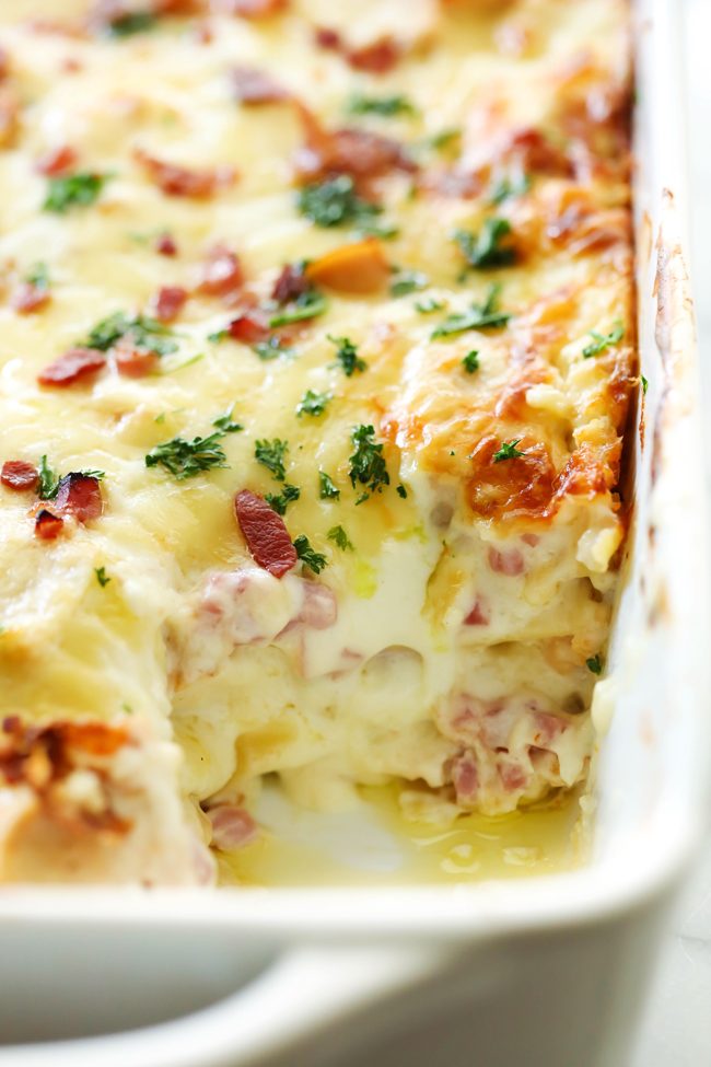 Chicken Cordon Bleu Lasagna