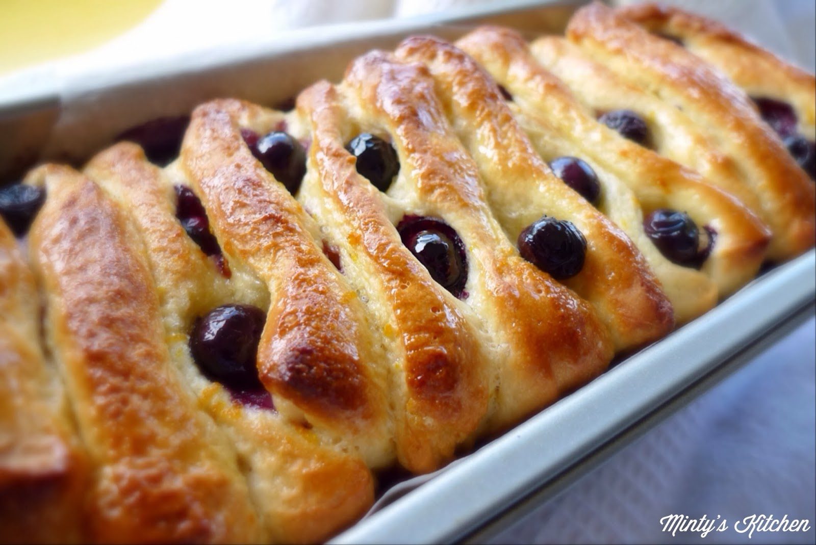 Blueberry-Orange Pull Apart Bread