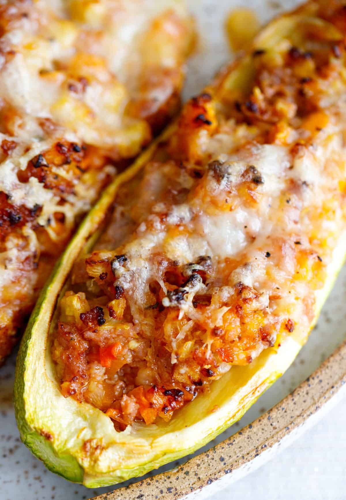 Delicious Stuffed Zucchini Boats