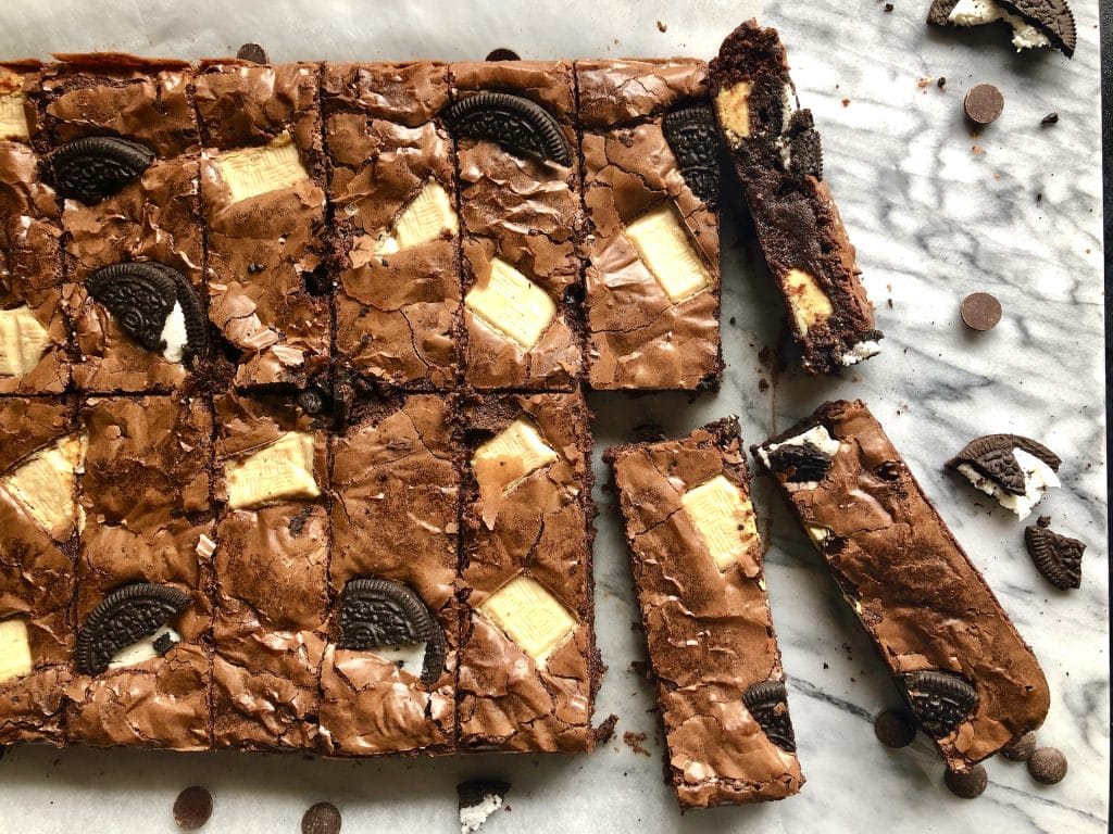 Black & White Brownies - Maverick Baking