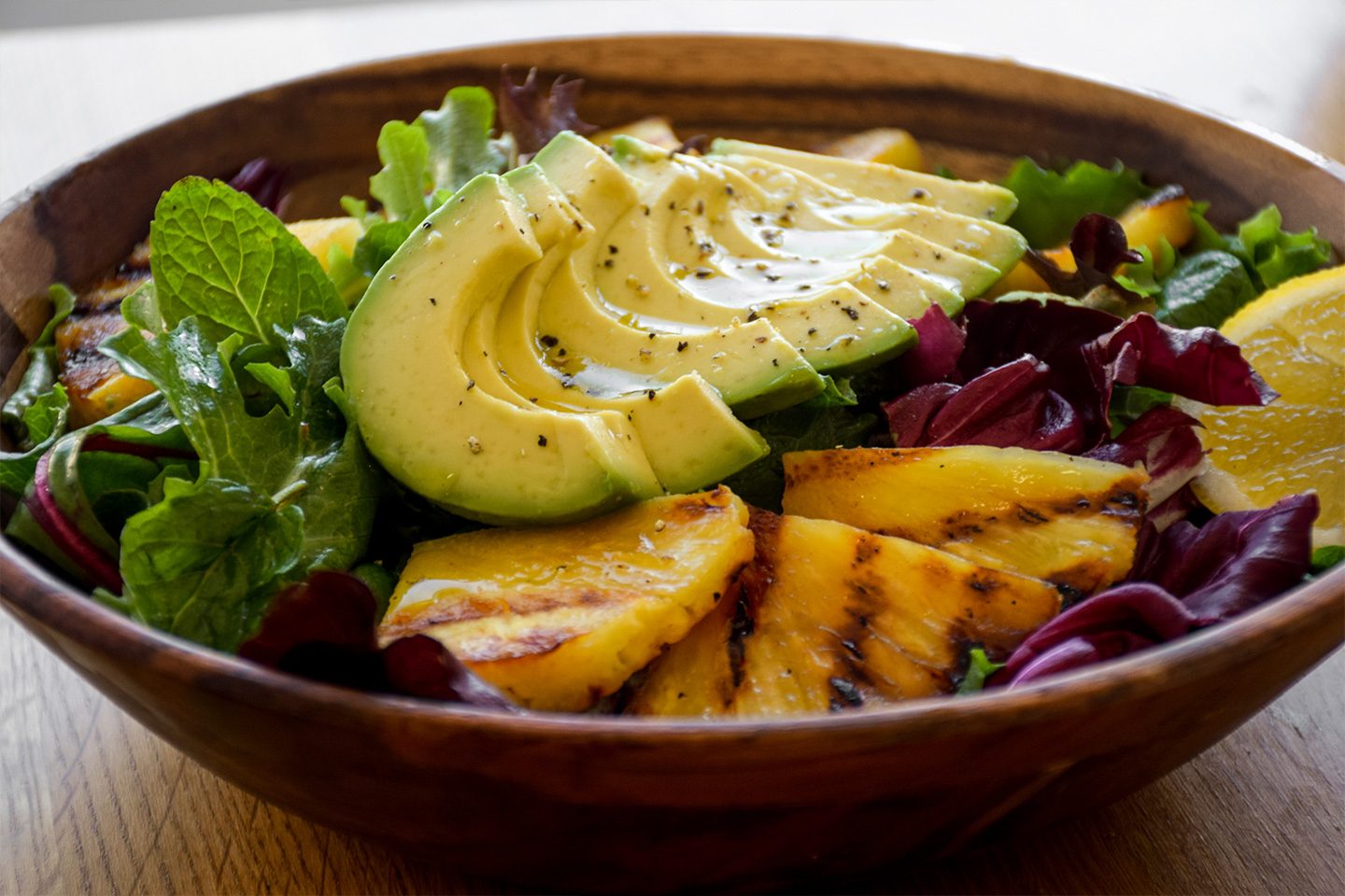 Grilled Pineapple Avocado Salad