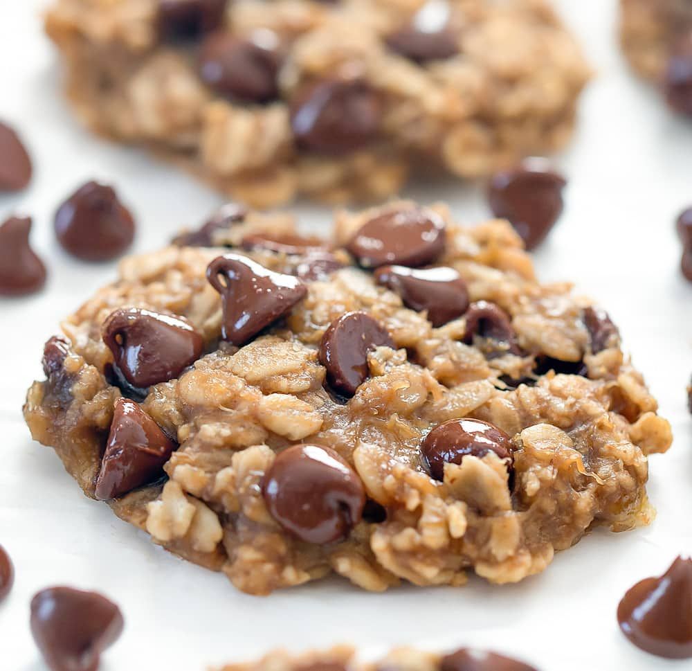 4 Ingredient Flourless Healthy Oatmeal Cookies