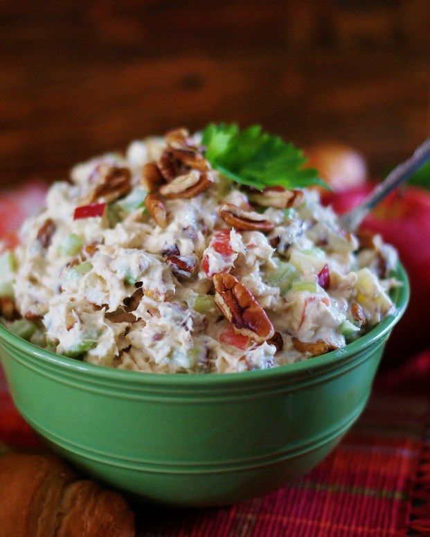 Summer Tuna Salad with Apples, Celery & Pecans