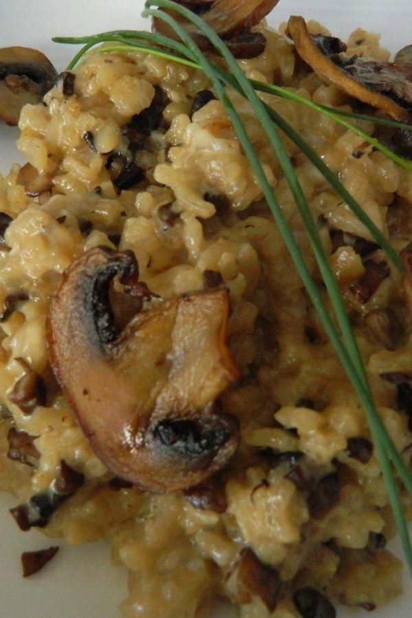 Creamy Baked Mushroom Risotto