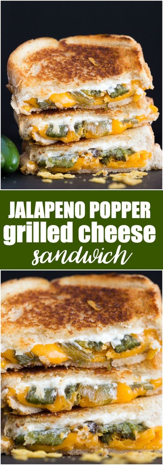 Jalapeno Popper Grilled Cheese Sandwich