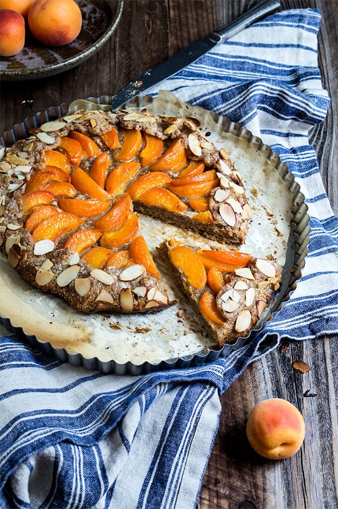 Apricot almond galette