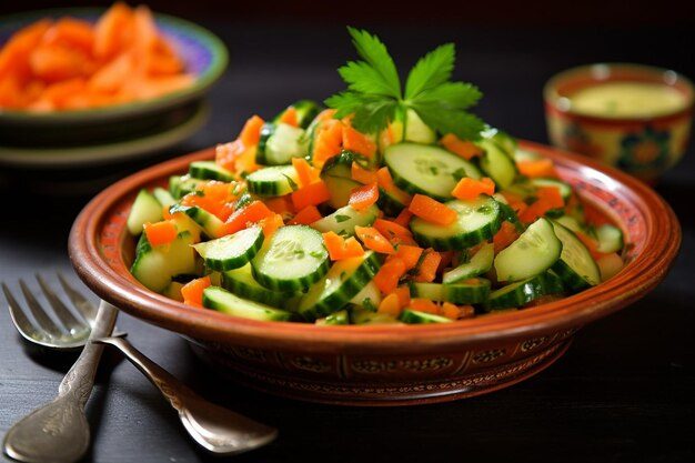 Mexican Cucumber and Carrot Salad