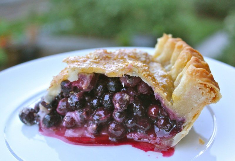 Traditional Canadian Prairie Wild Saskatoon Berry Pie