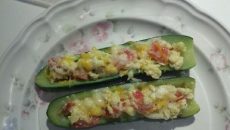 Egg Stuffed Zucchini