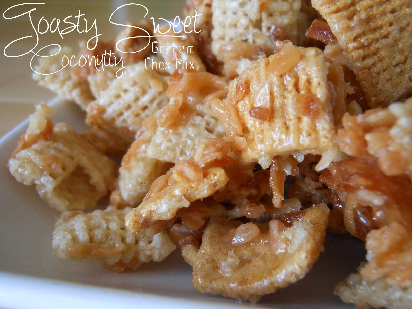 Toasty Sweet Coconutty Graham Chex Mix