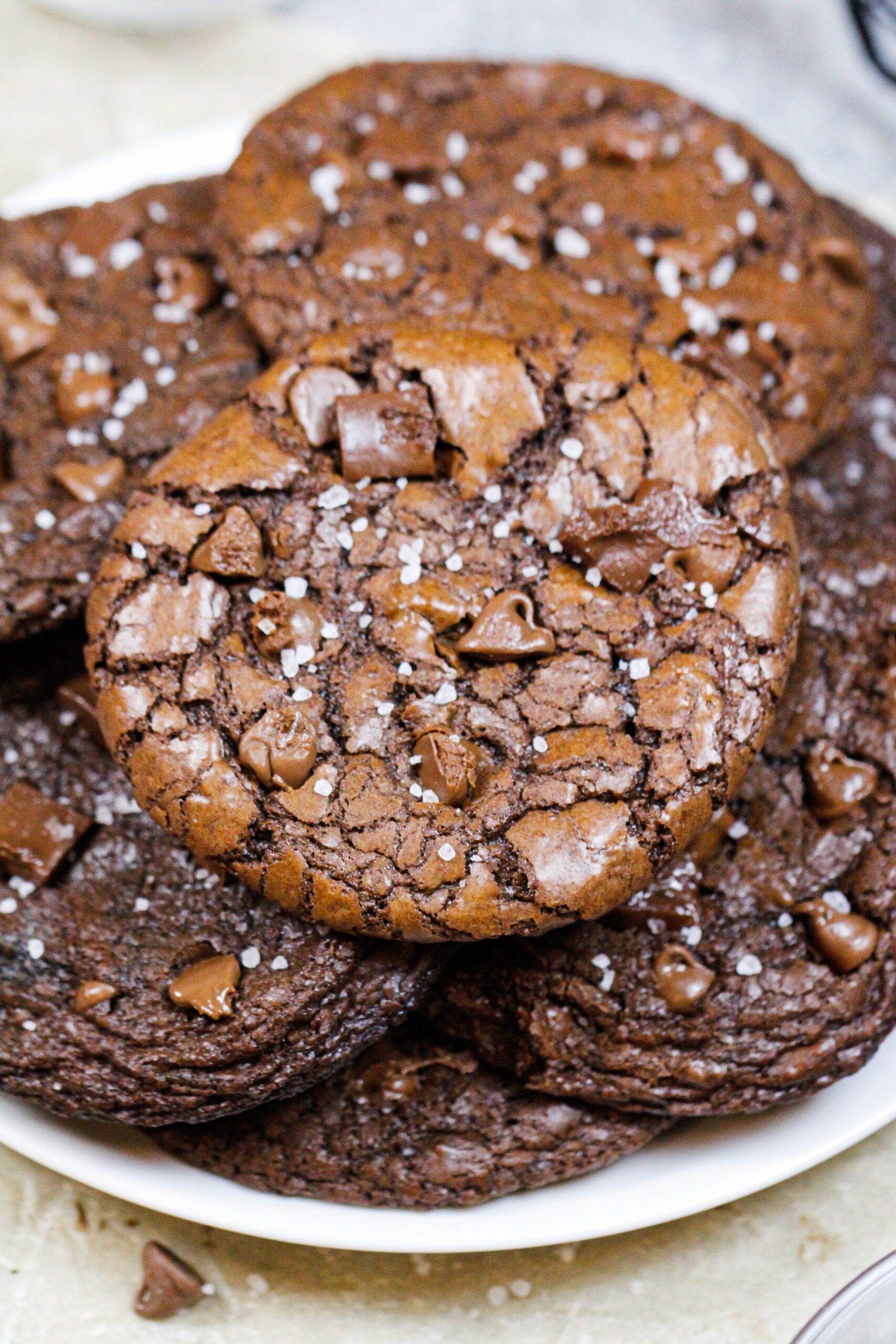 Brownie Cookies - Soft, Chewy Cookies with Crisp Edges & Crinkle Tops
