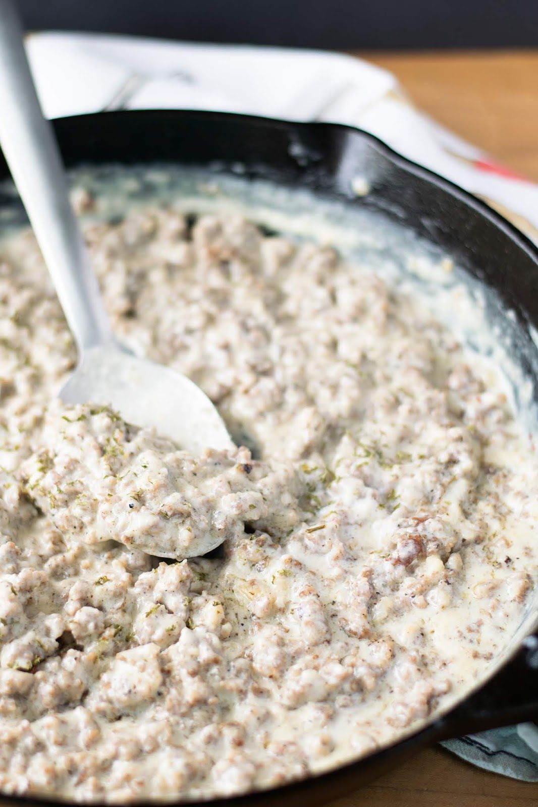 Sausage Gravy in a Pan