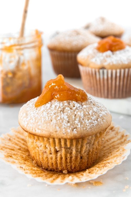 Vegan Banana Apricot Muffins