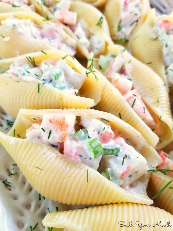 Seafood Salad Stuffed Shells