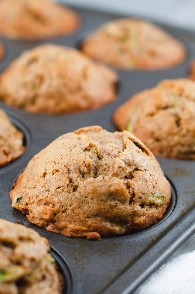 Vegan zucchini banana bread muffins