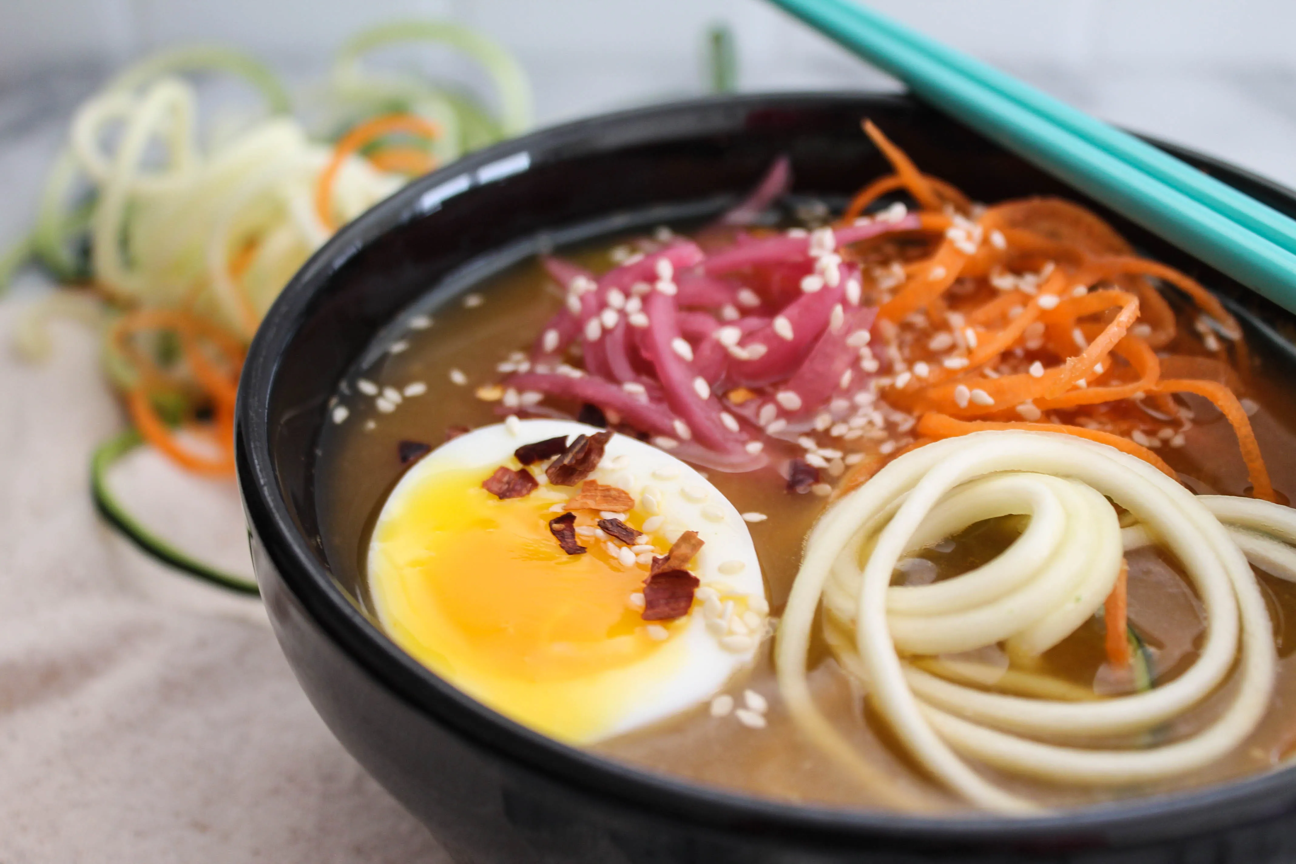 Vegetarian Asian Noodle Bowl