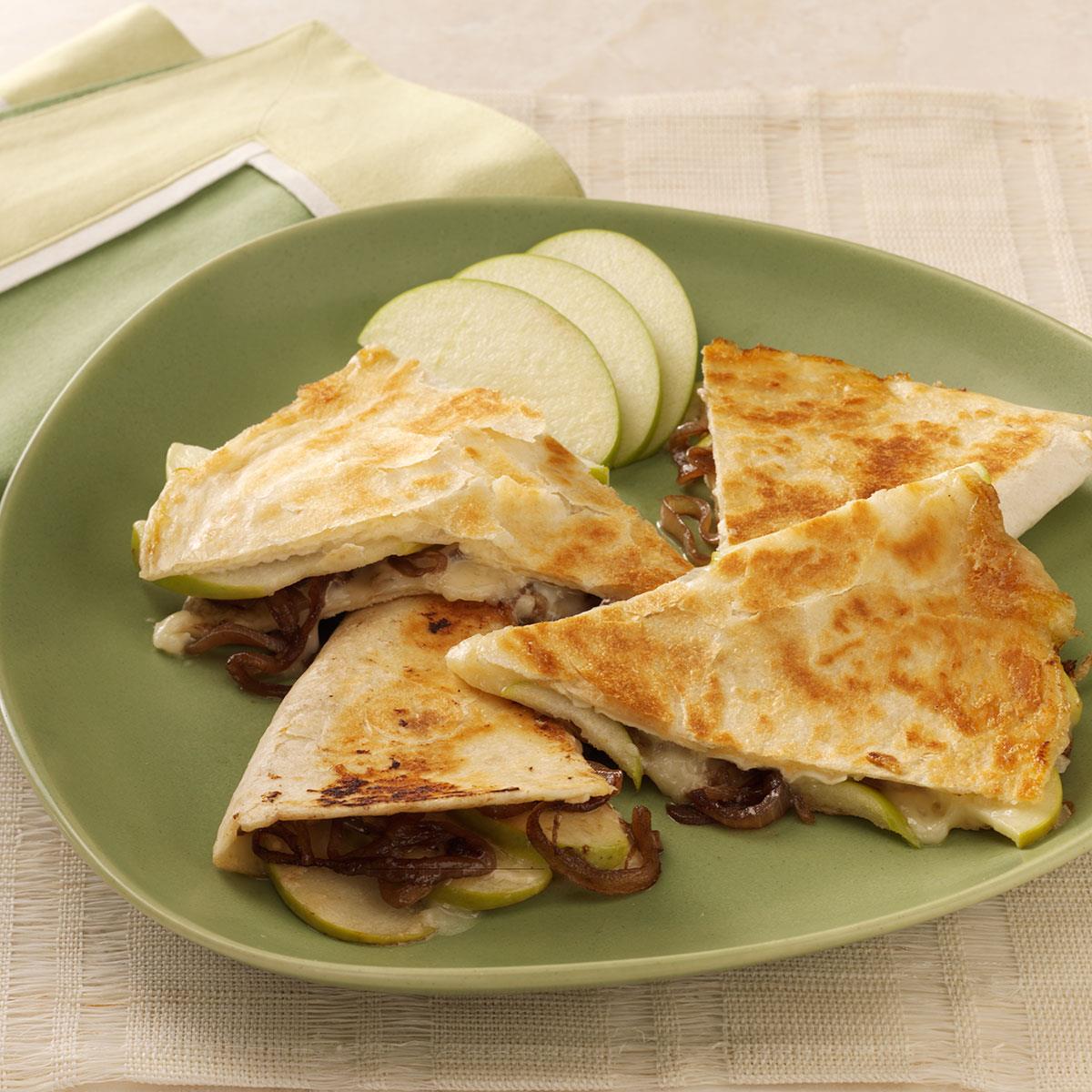 Apple Cinnamon Brie Quesadillas