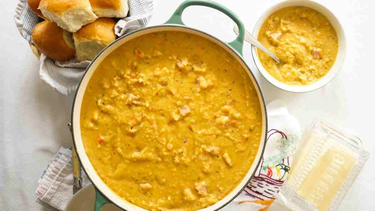 Bowl of Classic Canadian Split Pea Soup