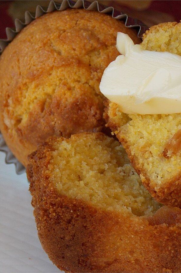 Brown Butter Pineapple Corn Muffins