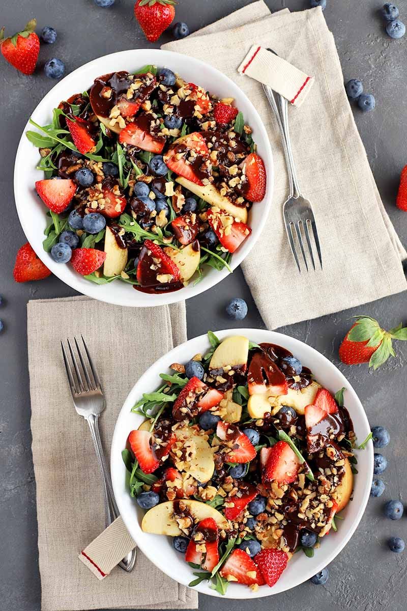 Refreshing Summer Salad with Chocolate Balsamic Vinaigrette