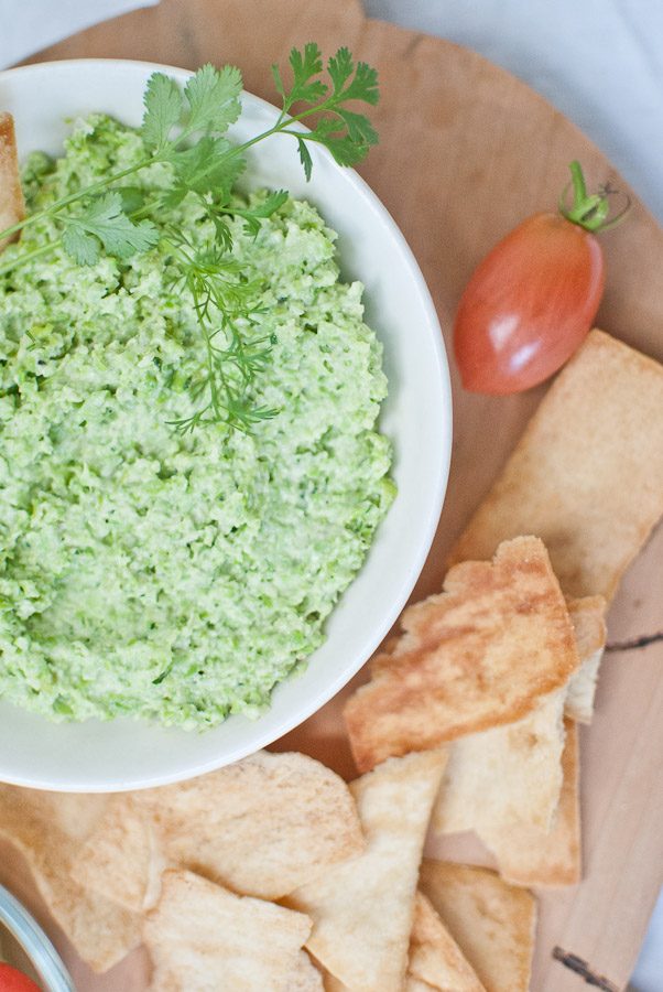 Cilantro Edamame Hummus