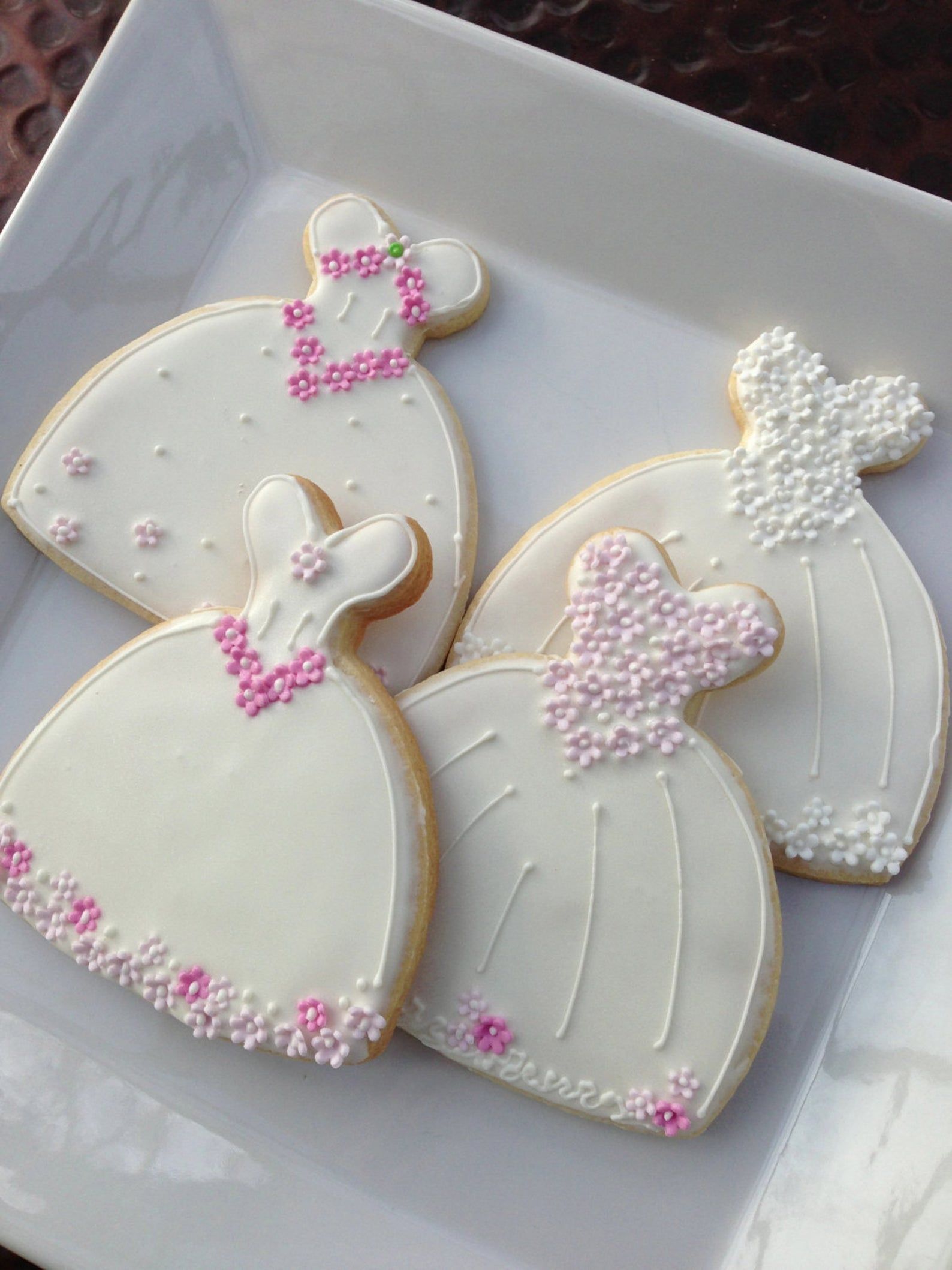 Gluten-free Decorated Cookie Wedding Dress cookie Favor