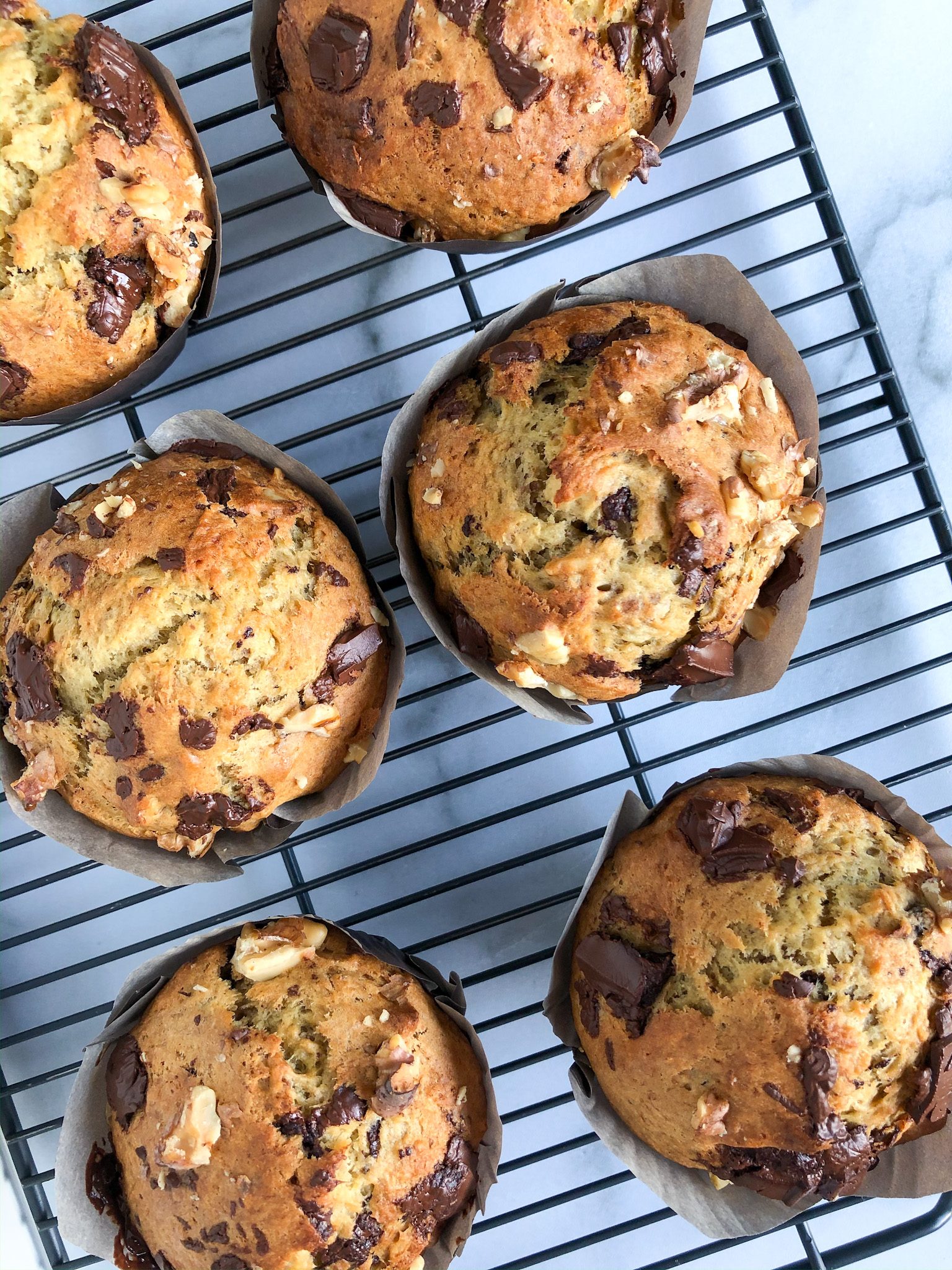 Chocolate Chip Banana Nut Muffins