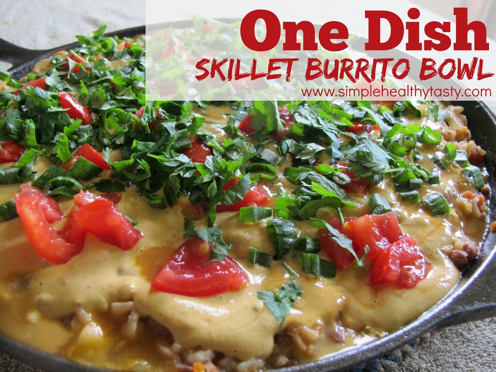 One Dish Skillet Burrito Bowl