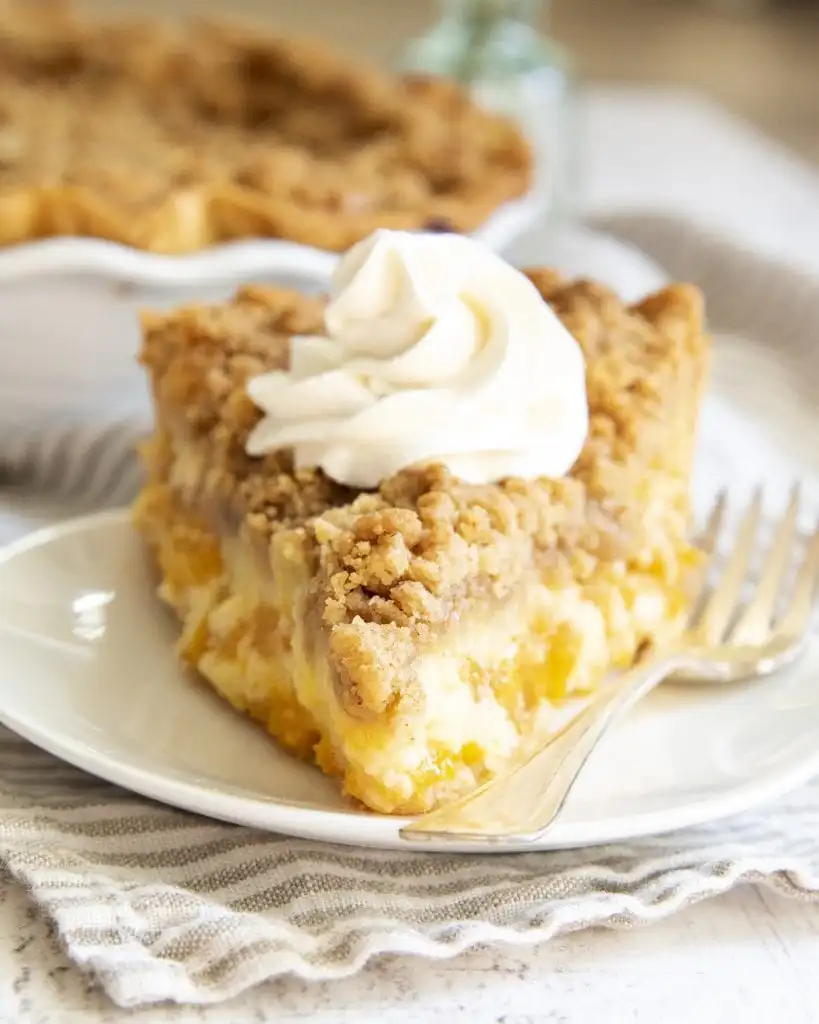 Sour Cream Peach Pie
