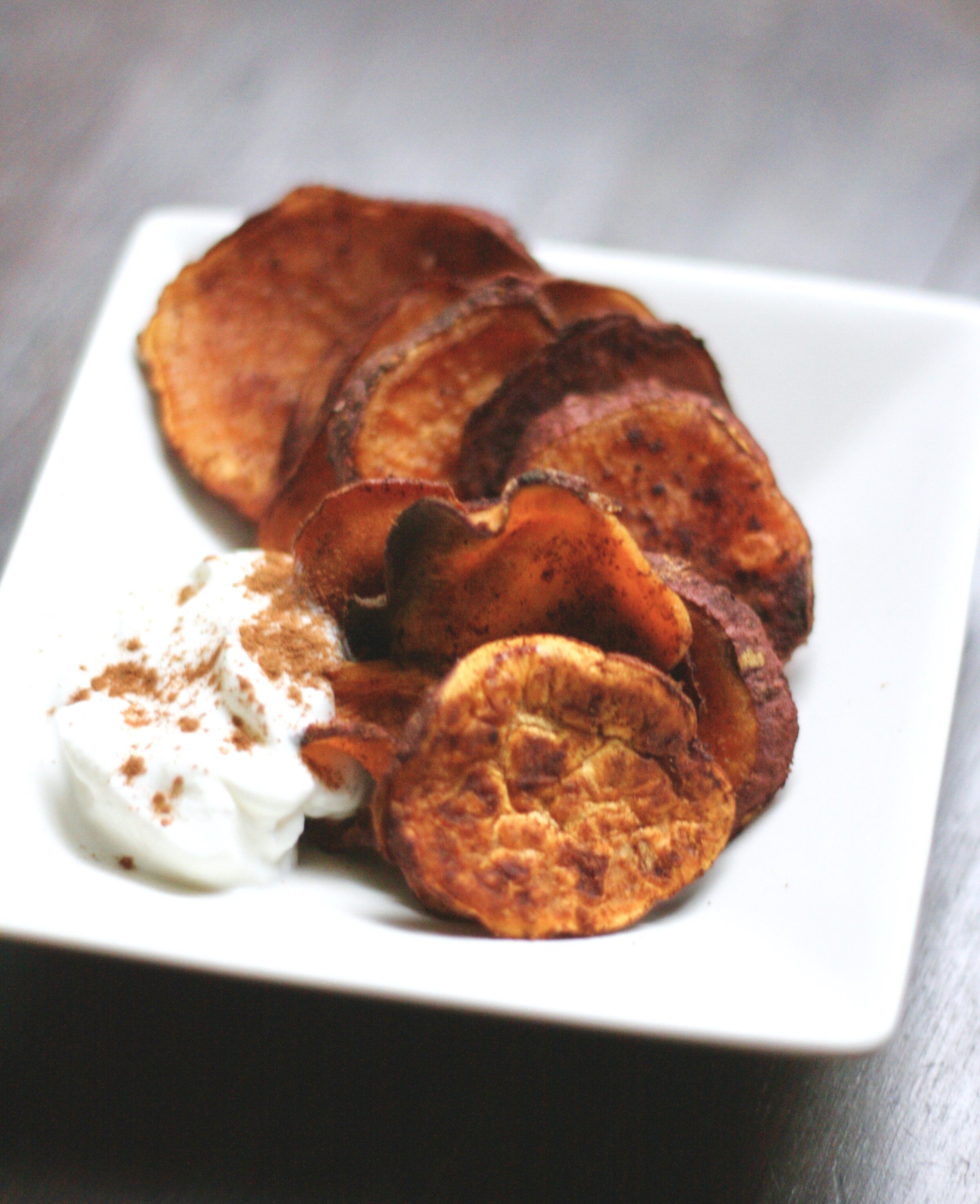 Baked Cinnamon Sweet Potato Chips