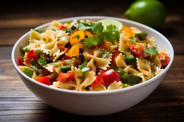 Cold Southwestern Bow Tie Pasta