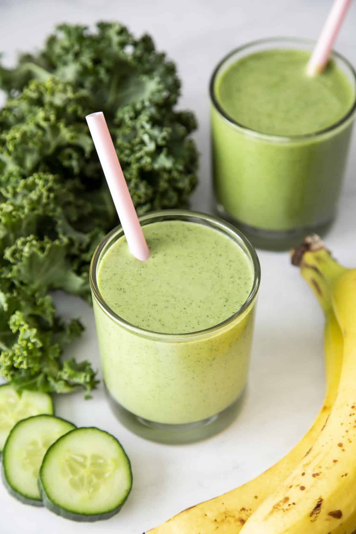 Peanut Butter Banana Kale Smoothie