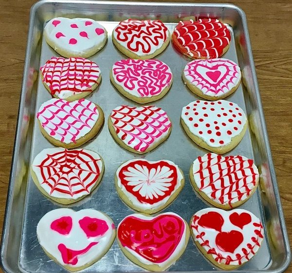Valentine Cut Out Sugar Cookies