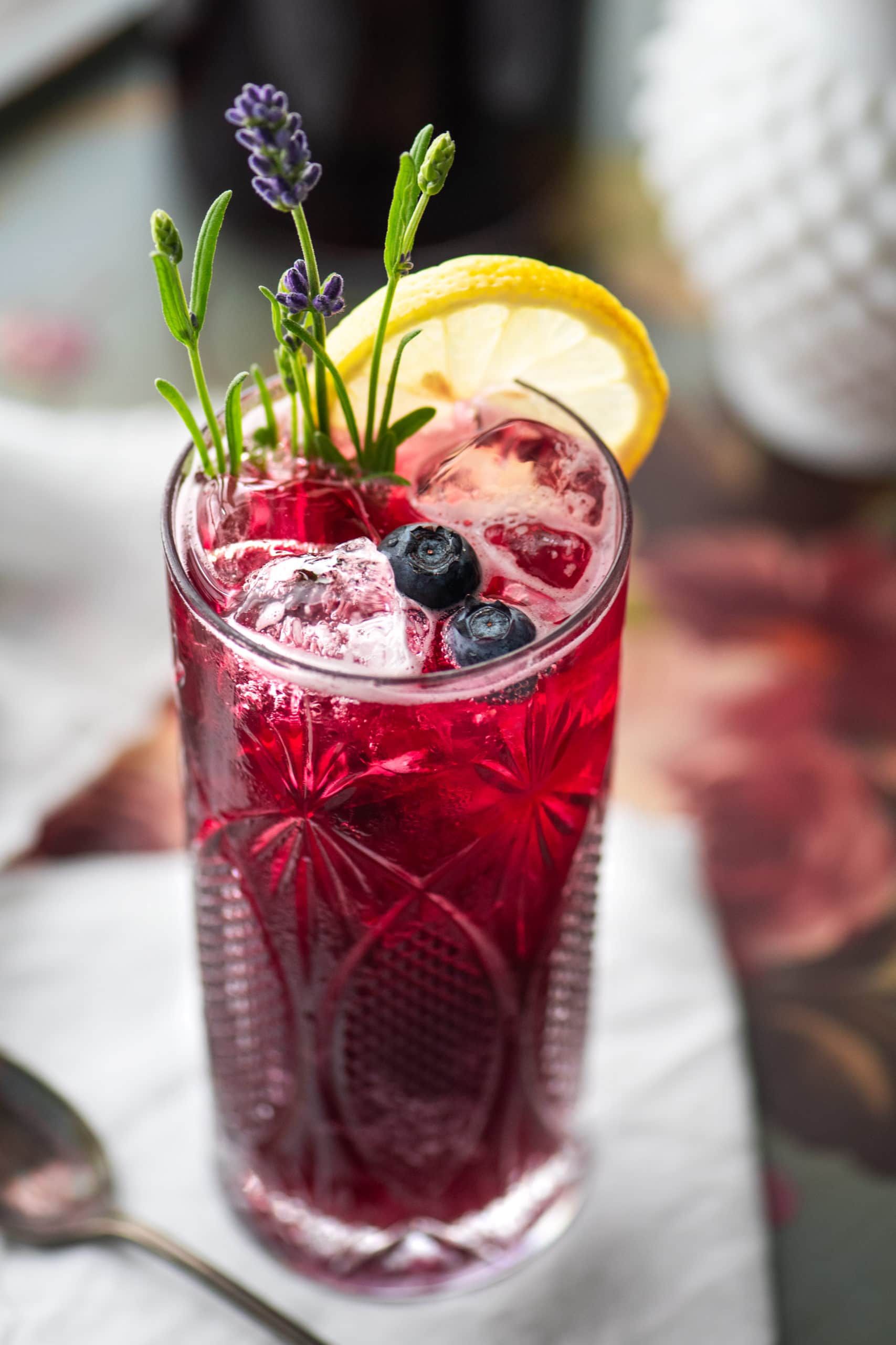Blueberry Lavender Soda