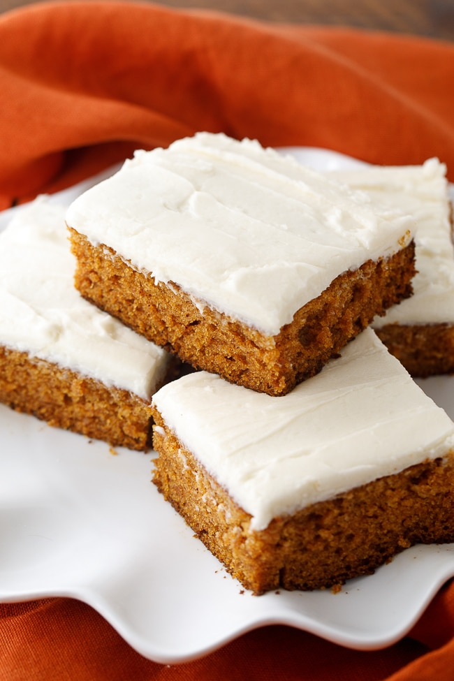Pumpkin Spice Cake with Cream Cheese Frosting