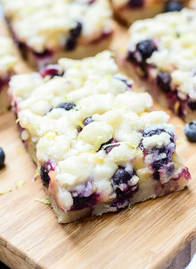 Lemon Blueberry Shortbread Bars