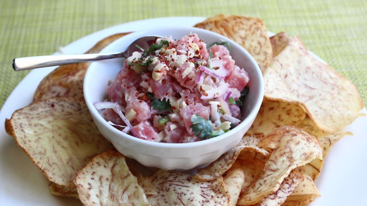 Spicy Coconut Cashew Tuna Tartare