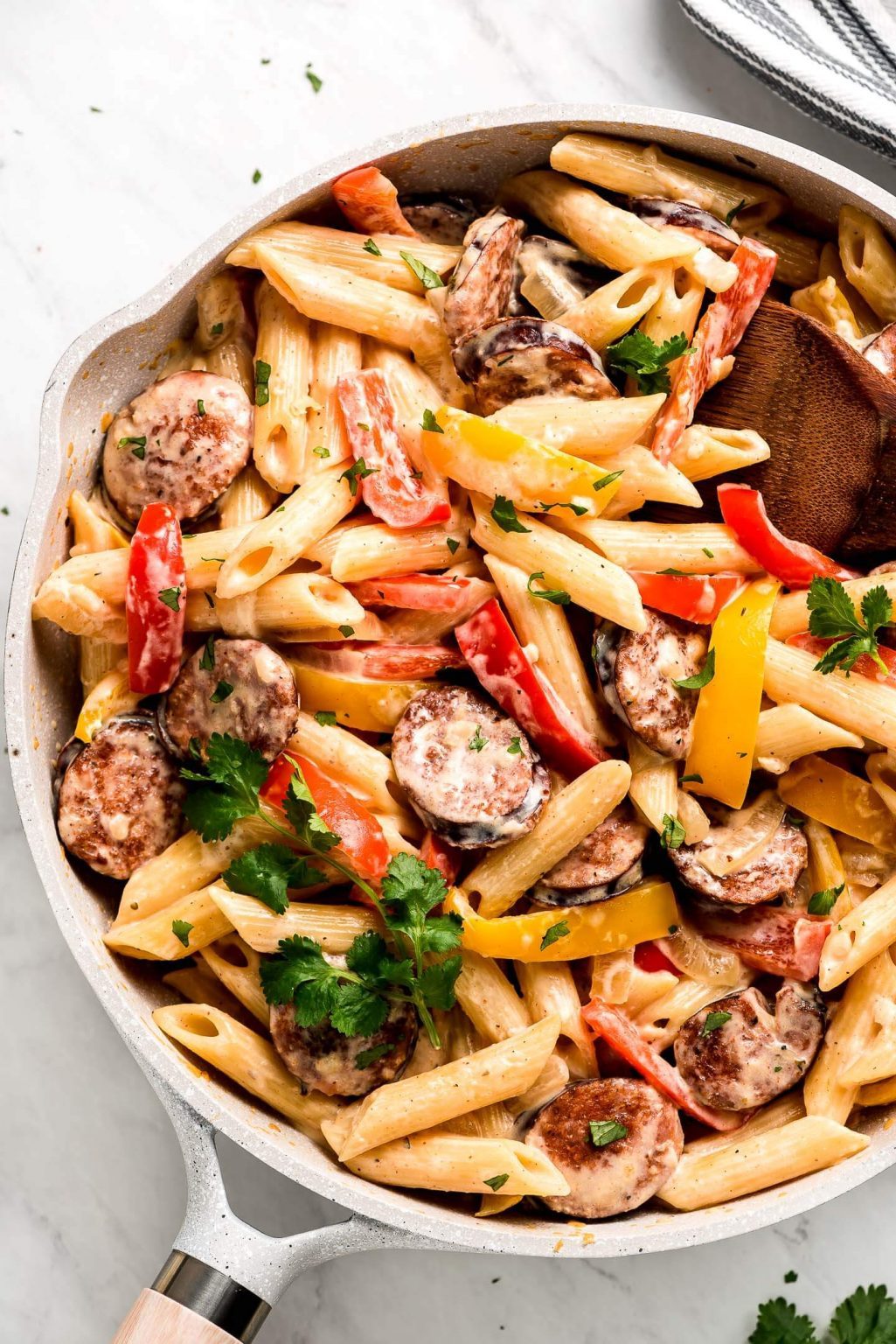 Creamy Cajun Sausage Pasta