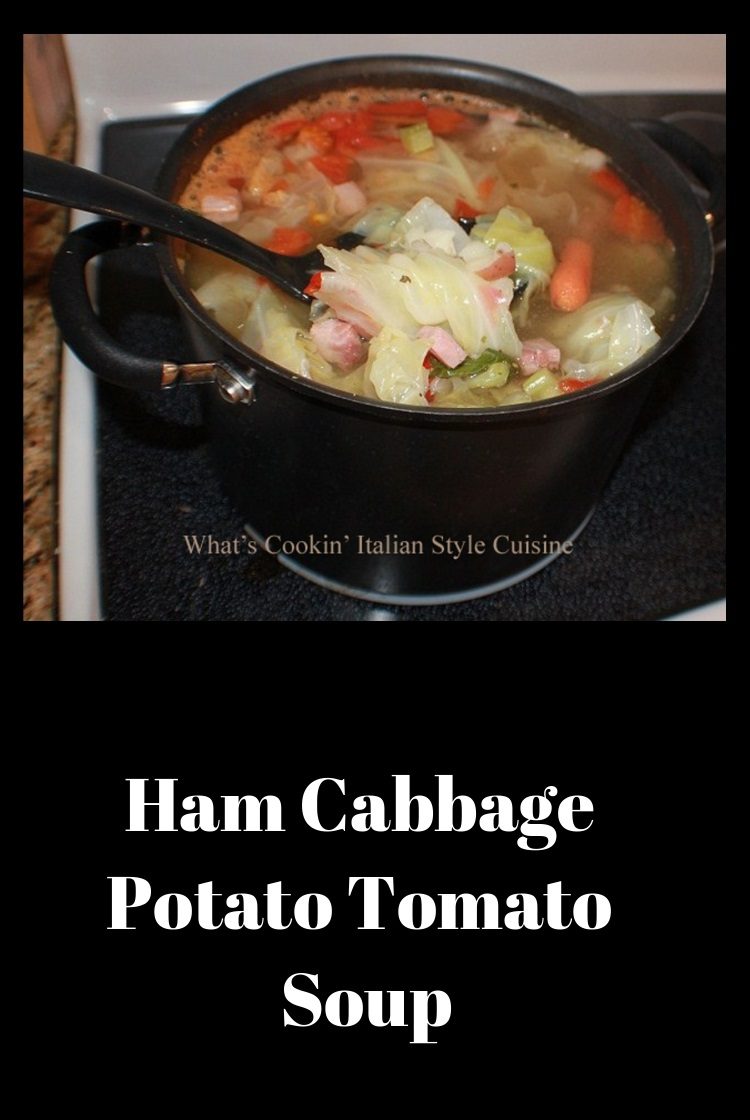 Delicious Ham Cabbage Potato Tomato Soup
