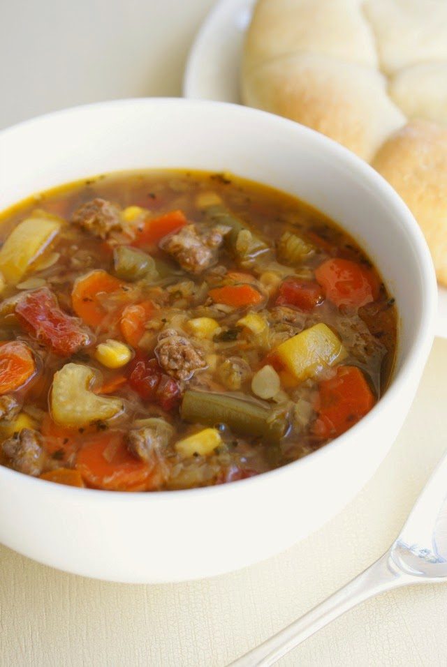 Delicious Slow Cooker Vegetable Beef Soup