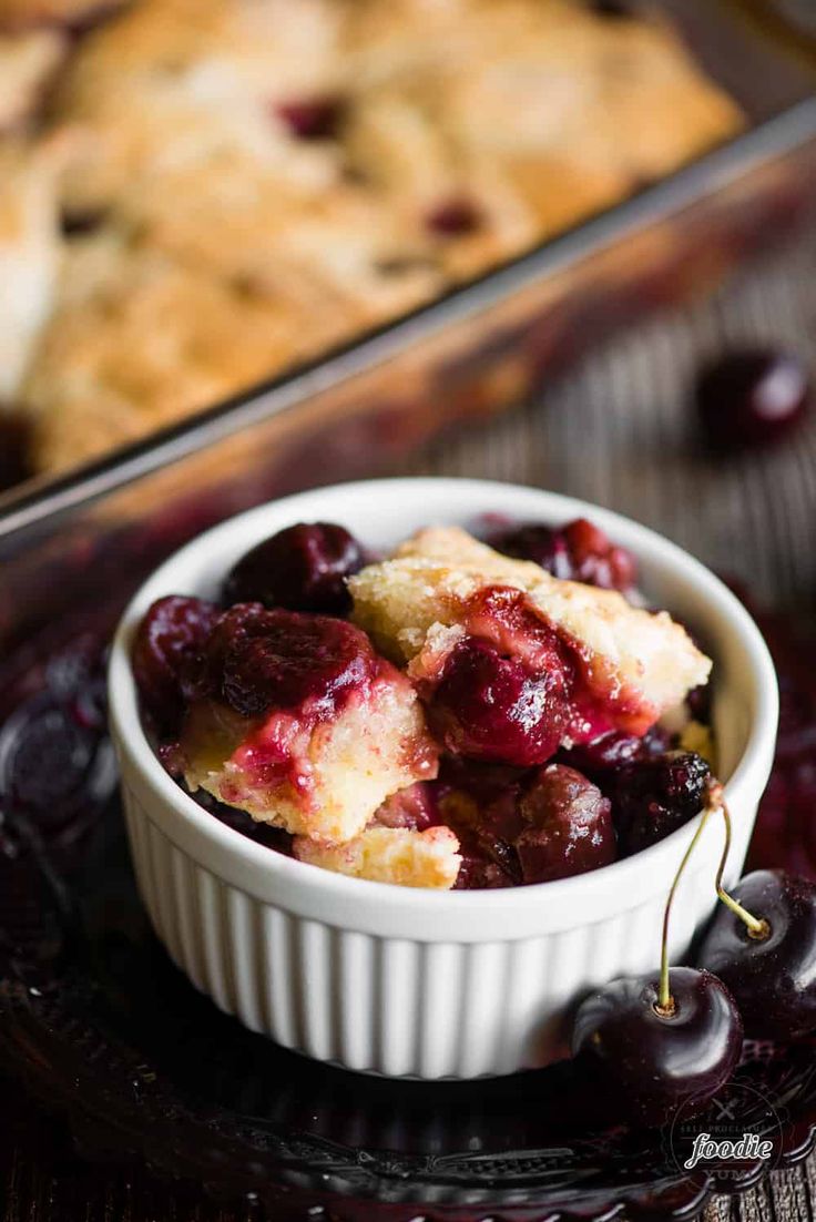 Gluten Free Cherry Cobbler