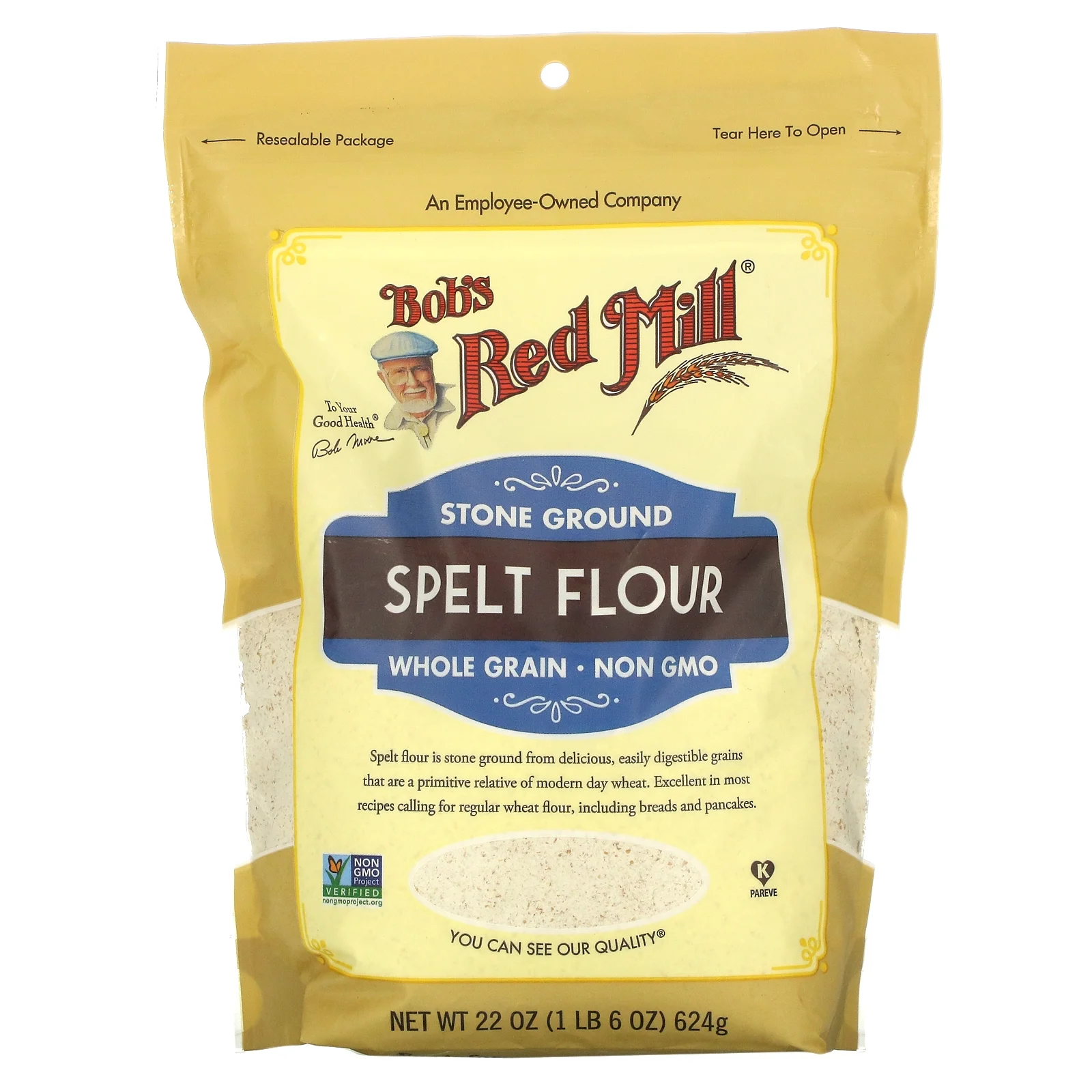 Bob's Red Mill Spelt Flour Packaging