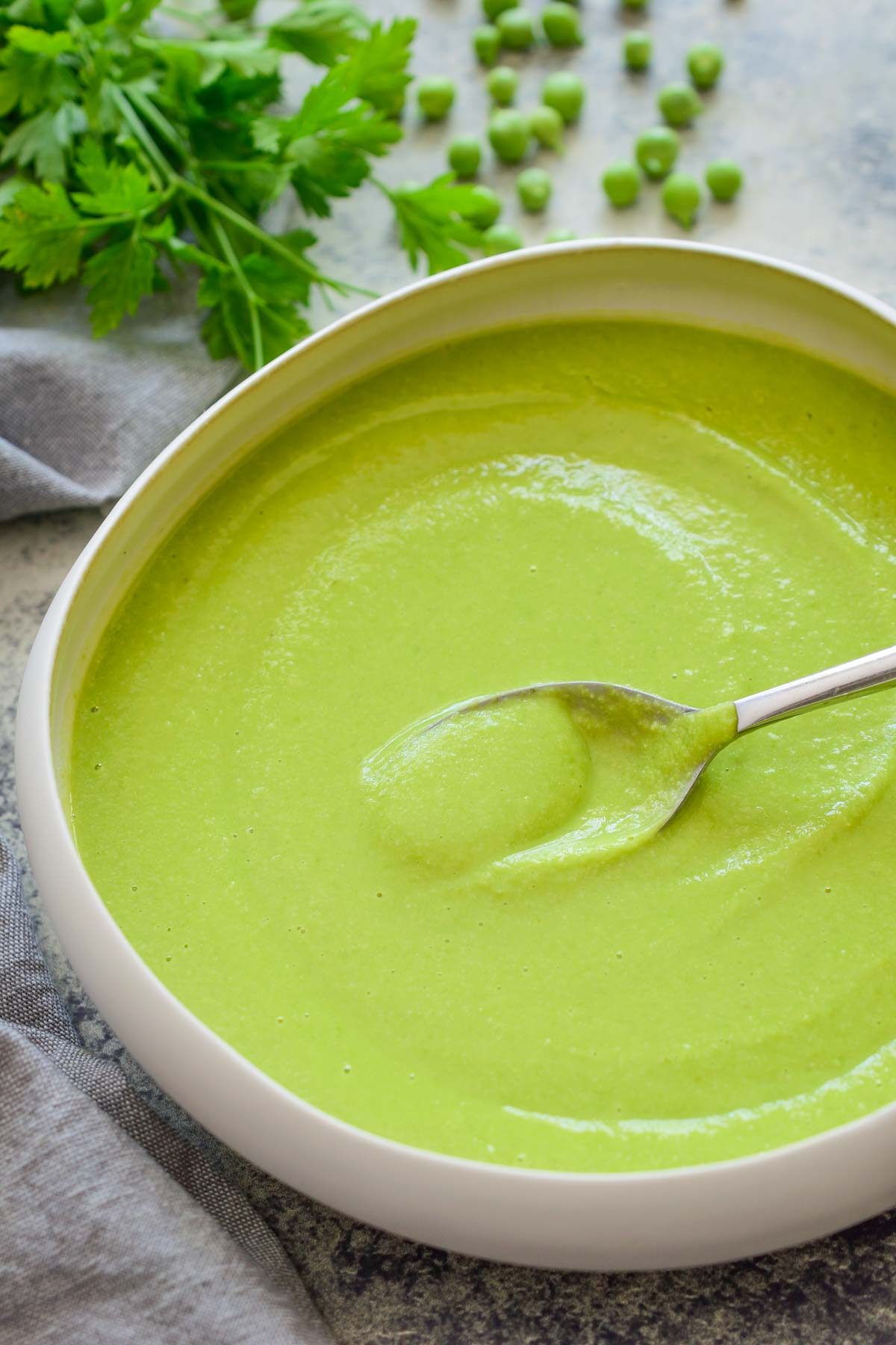 Green Pea Soup - The Stingy Vegan