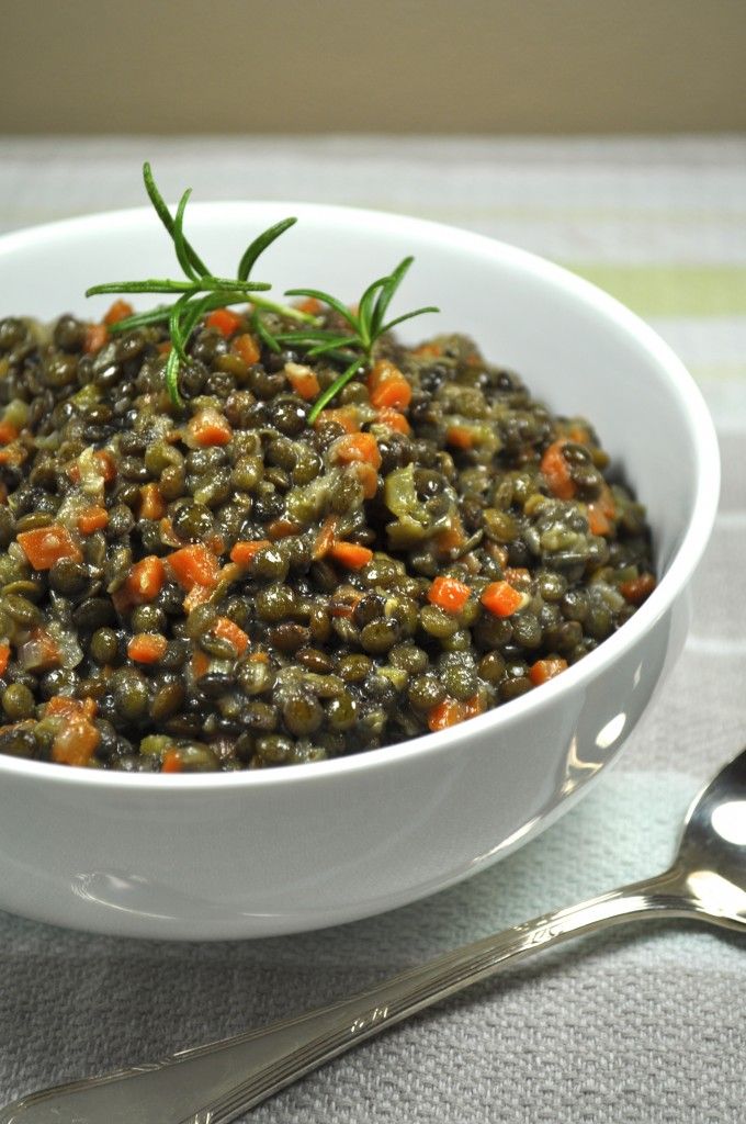 Lentil Ragout - French Puy lentil side dish